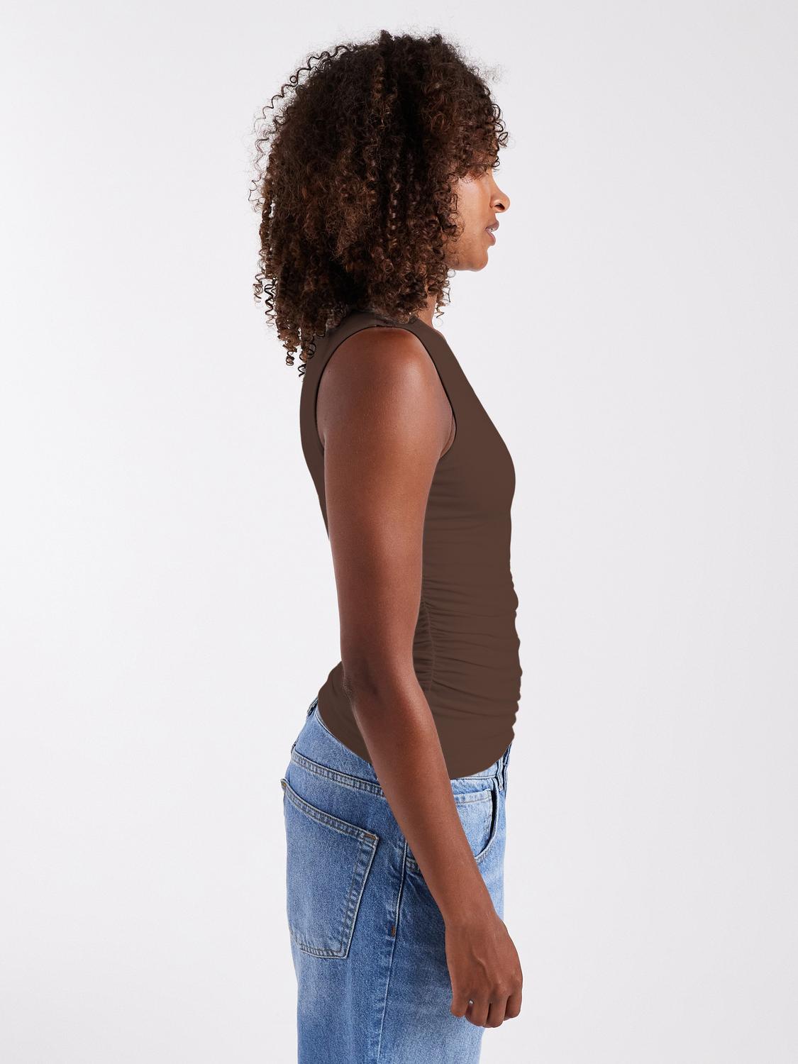 TSMINDY Tank-Top - Chocolate Brown